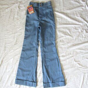 NWT VINTAGE 70’s Maverick Bell Bottom Jeans Jr Misses 5/6 Flare Hippie 23 x 31